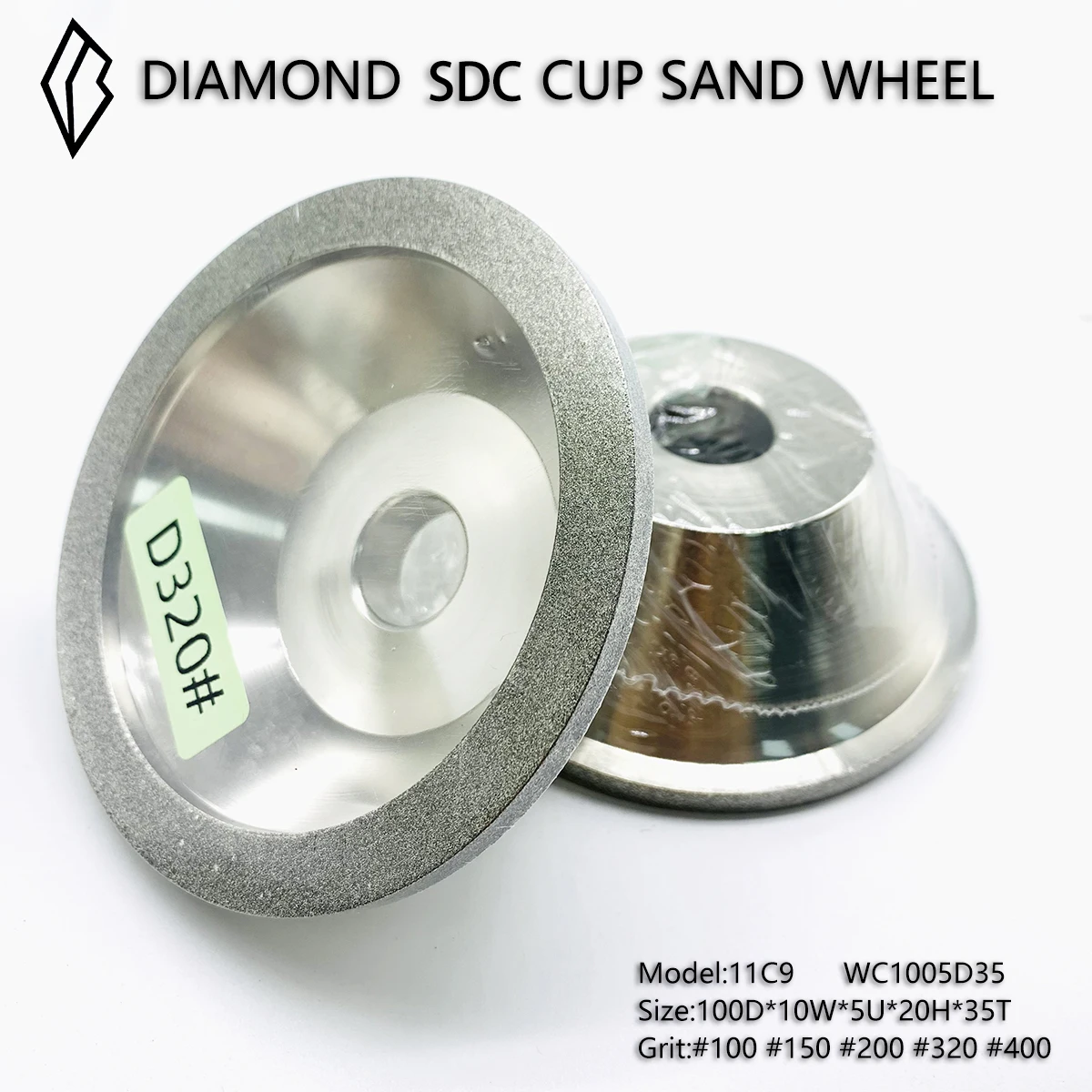 Best 100mm 11C9 Diamond Grinding Wheel Cup Diamond Wheels DIsc Grinding Tool For Sharpener Grinder Milling Cutter Tungsten