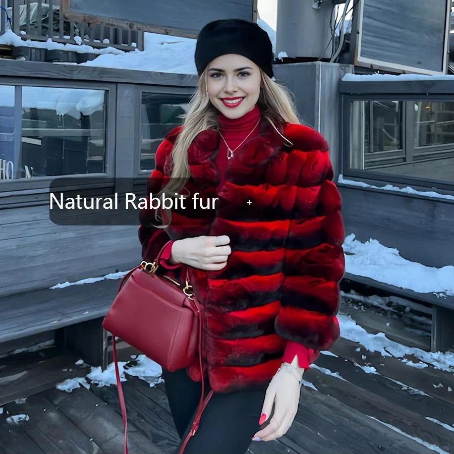 Luxury Cropped Fur Jacket New Winter Women Coats Coat High Quality Best Selling
