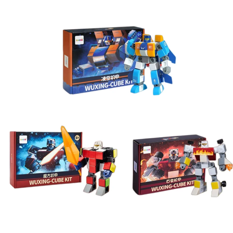 

Новый конструктор-робот-мех с двойной функцией трансформации, модель для сборки, настольное украшение, игрушка DIY, праздничный подарок, коллекционный декор
