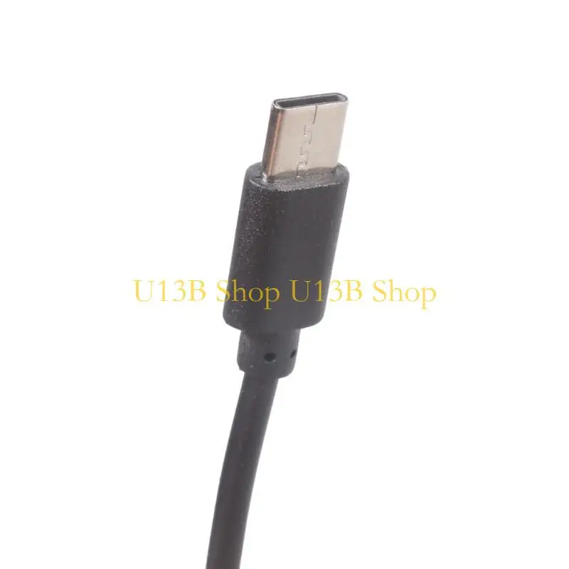 U13B Double Input USB+Type C To 5.5x2.1mm 12V Step Up Converter Cable For Router Camera Lamp Fan With Switching Button