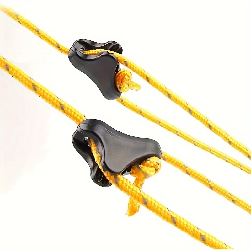 Rutschfester 10-teiliger Zeltseilspanner - Seilregler für Outdoor-Camping, Wandern und Zelte – Detail 1