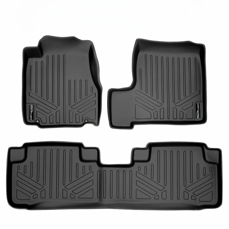 

Custom Fit Floor Mats 2 Row Liner Set Black for 2007 2008 2009 2010 2011 Honda CR-V United States