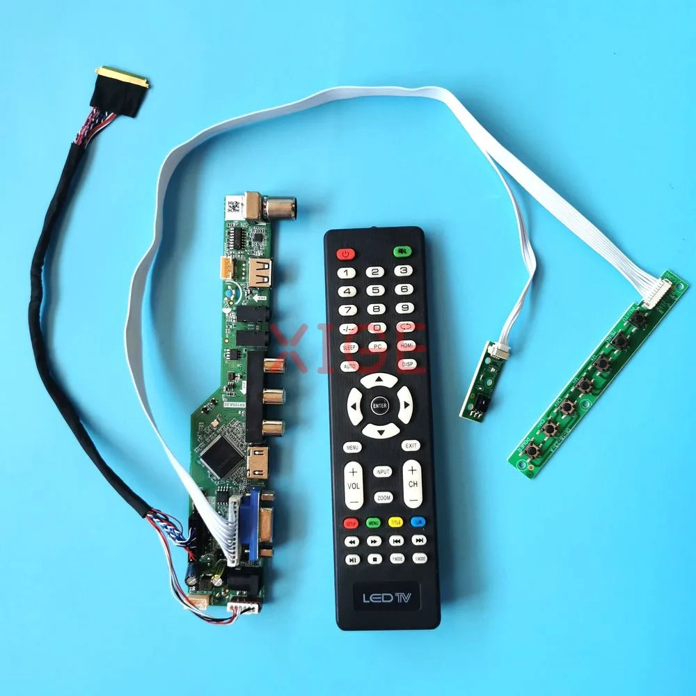 

DIY комплект для CLAA140WB01 CLAA140WB11A USB + AV + VGA + HDMI LVDS 40 Pin 1366x768 14 "ноутбук матричный ТВ аналоговый контроллер плата драйвера