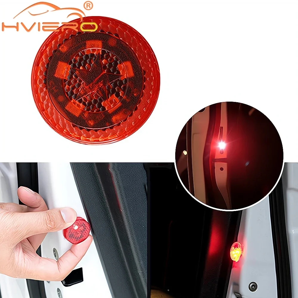 Car Door Light Warning Lighting Anti Collision Lights Flash Bulb Wireles Alarm LED Strobe Decoration Turn Signal Lamps Universal