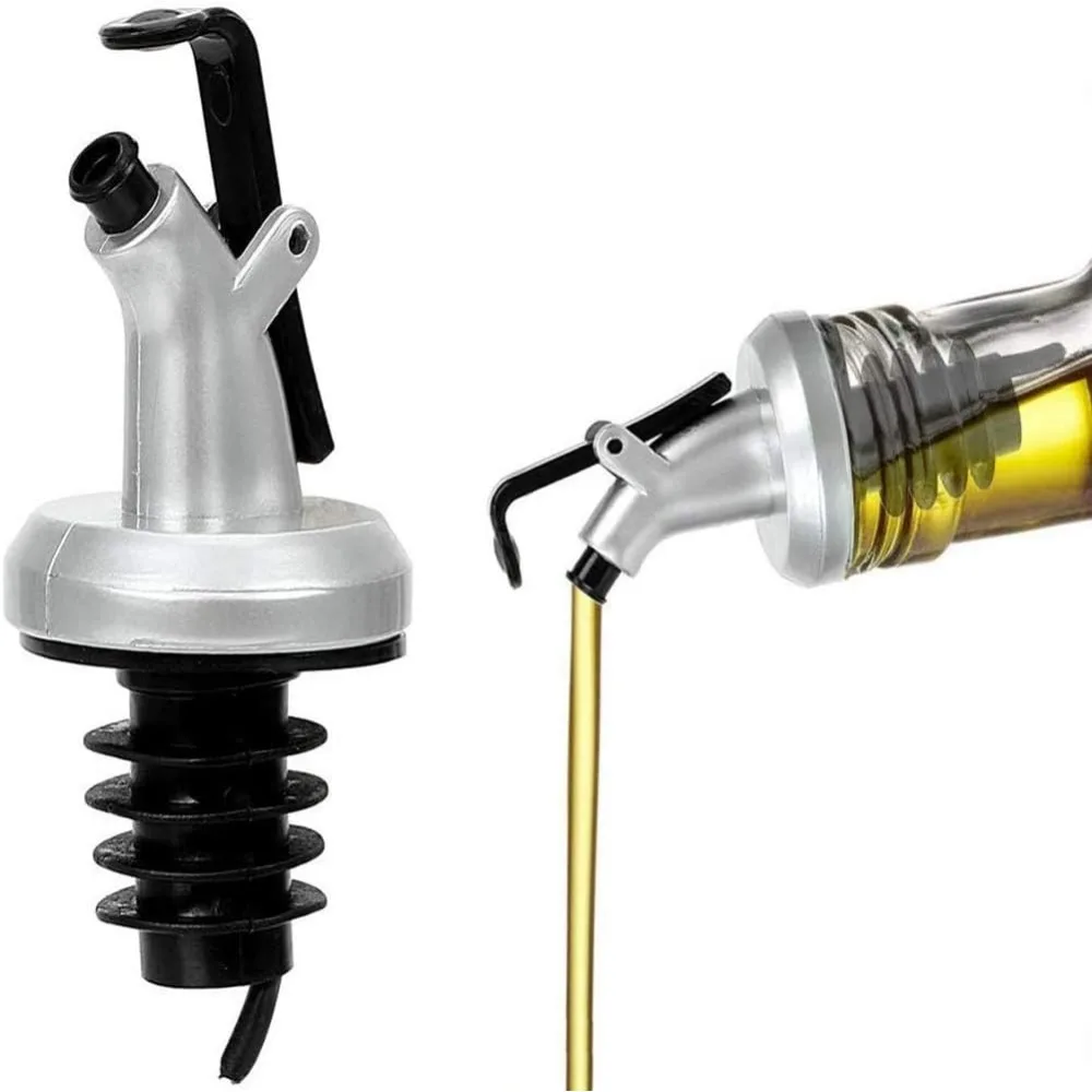 Pour Spout, Olive Oil Vinegar Dispenser Bottle Wine Wine Pourer Flip Cap Stopper Leakproof for Kitchen and Bar Restaurant