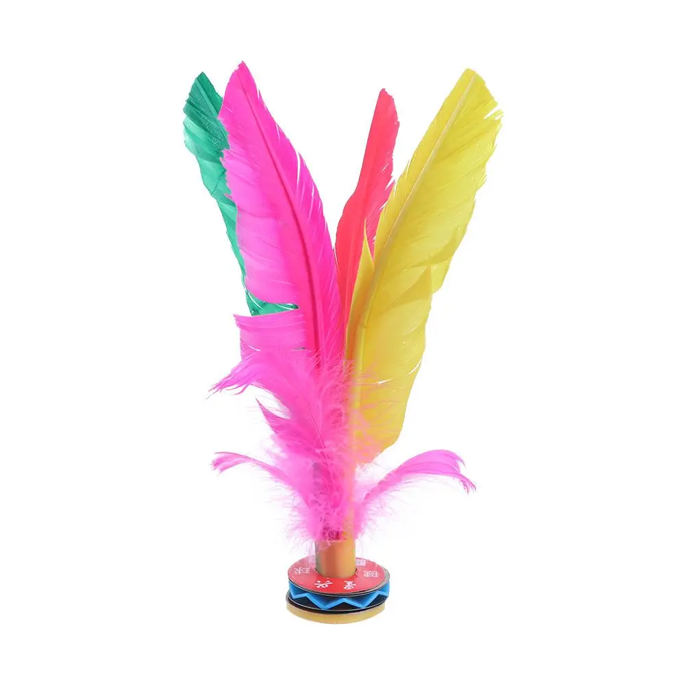 Durable Feathers Outdoor Colorful Sport Training Kick Shuttlecock Foot Sports Chinese Jianzi