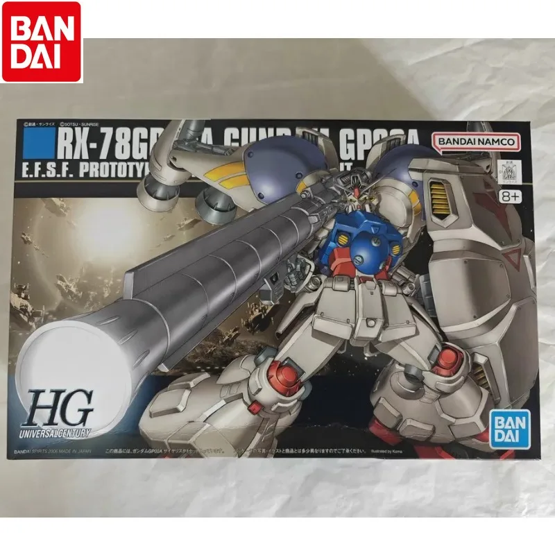 Bandai Original HGUC 1/144 RX-78GP02A Gundam GP02A Physalis Mobile Suit Gundam 0083 Gunpla Assembly Model Kit Collectible