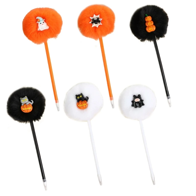 

4Pcs Halloween Gel Pen Cartoon Gel Pen Funny Writing Pen 0.7mm Pen Tip for Child Dropship