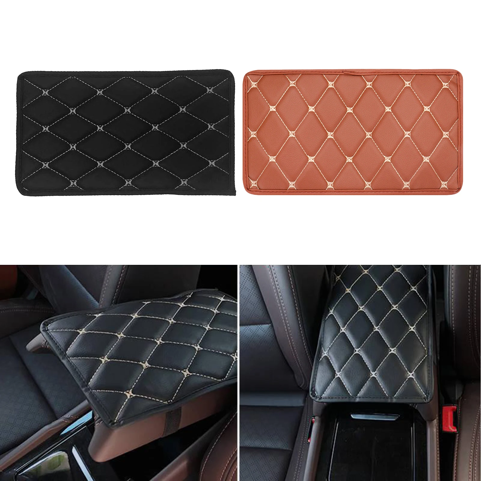 Car Armrest Pad, Auto Center Cover Waterproof Center Pad Car Armrest Seat Vehicle, SUV, Truck, Car