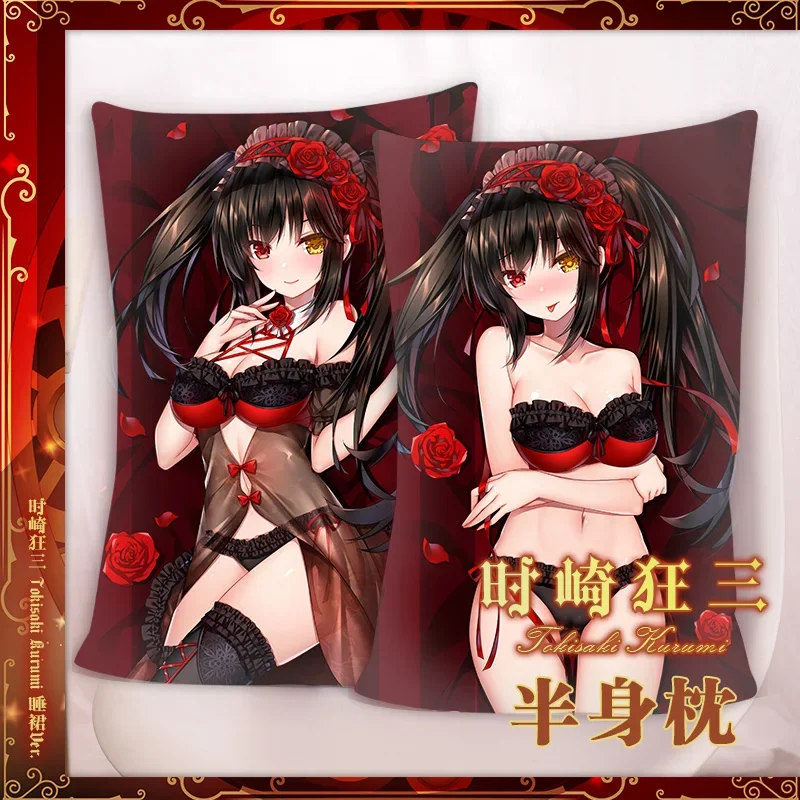 Tokisaki Kurumi Dakimakura Date A Live Hugging Pillowcase Full Body Otaku Pillow Case Cushion Cover Home Bedding Decor Gift