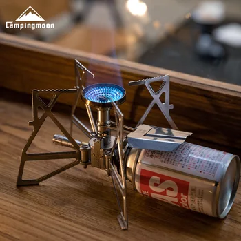 CAMPINGMOON XD-3F 전자 점화 나비 화로 카세트 화로 헤드, 캠핑 피크닉 휴대용 야외 스토브 