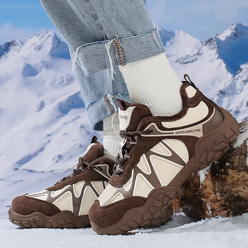 أحذية جري نسائية من الجلد المسامي، نسخة مطورة، خفيفة الوزن ومضادة للانزلاق، أحذية رياضية مريحة للأب