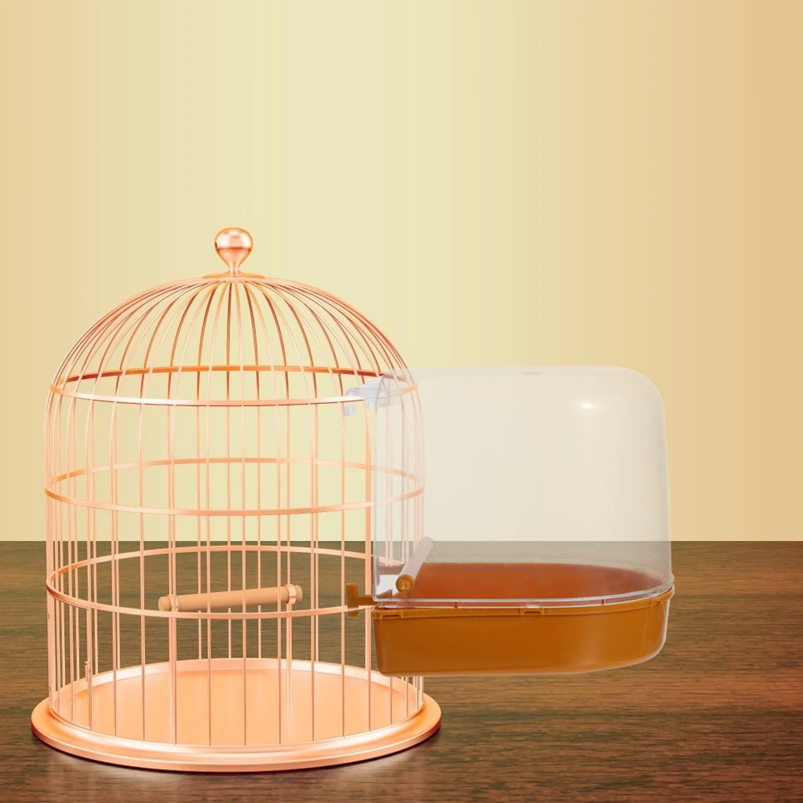 

Bird Bath Tub Premium Heavy Duty Pet Parrot Cockatiel Budgie Shower Basin For Small Birds Water Sand Bathing Cleaning Heat