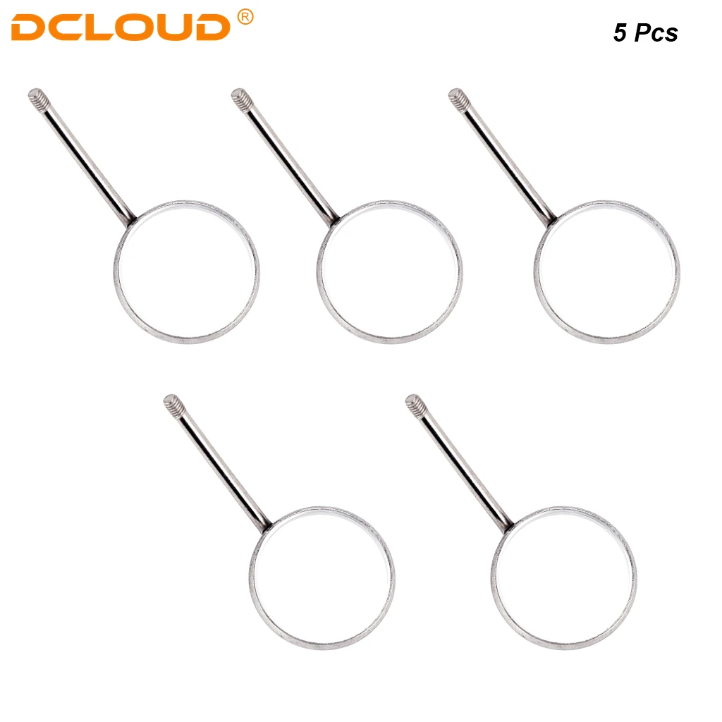 5 / 10 Pcs Dental Boca Espelho Cabeça Refletor de Aço Inoxidável Odontoscópio Espelho Dentista Equipamento Oral Dentes Exame Espelho de Cuidados # 4