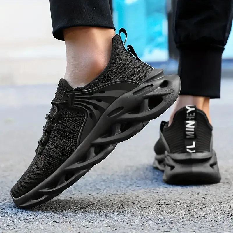 New Fashion Green Men's Running Shoes Big Size 48 Breathable Blade Shoes Trainers Men Lightweight Sports Shoes Zapatillas Hombre image 5