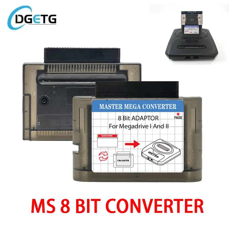 Master System Cartridge 8 bit Converter Mega drive 16 bit Adapter For SEGA Mage drive I/II 1st/2nd Generation Video Game Console