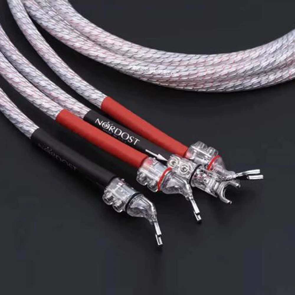 HIFI WBT Y Spade Banaan Luidspreker Connector 7N Nordost Valhalla Audio Luidspreker Audiofiele Kabel voor Versterker