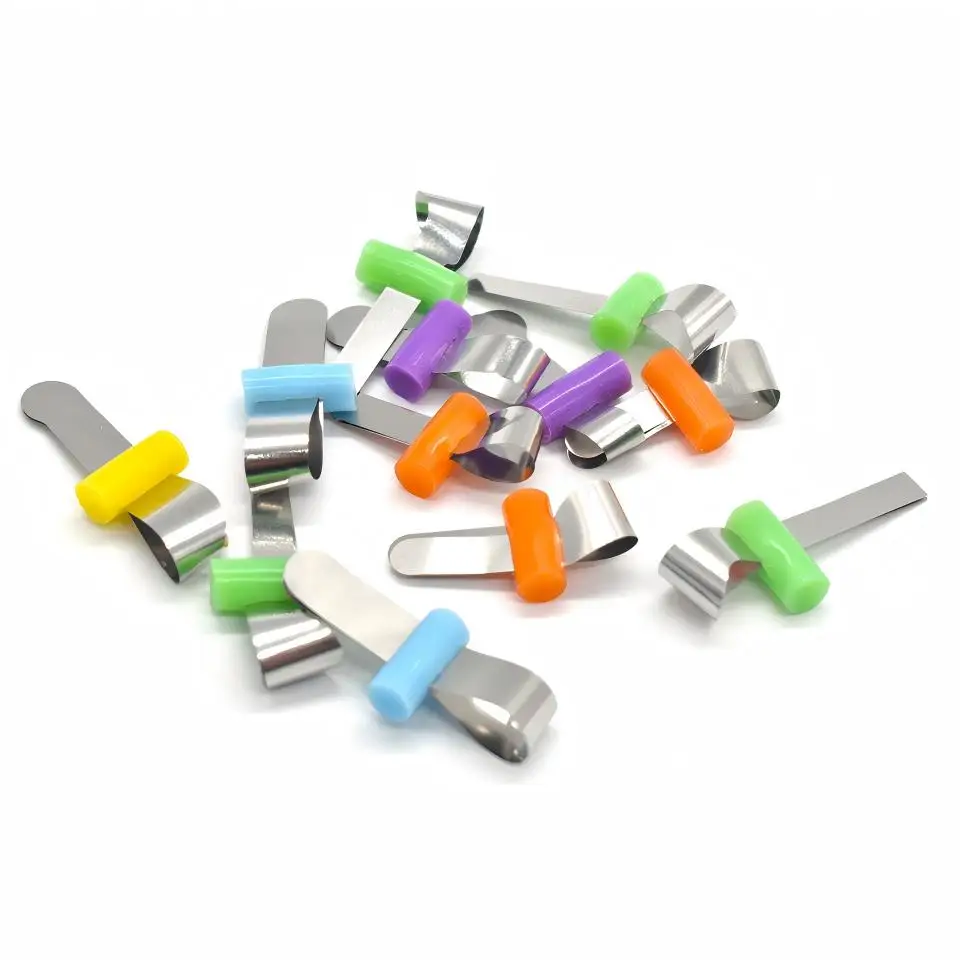50pcs/Box Dental Sectional Matrix Bands Integrated Matrix System Stainless Steel Matrix Clamps Dentist Restorative Tools