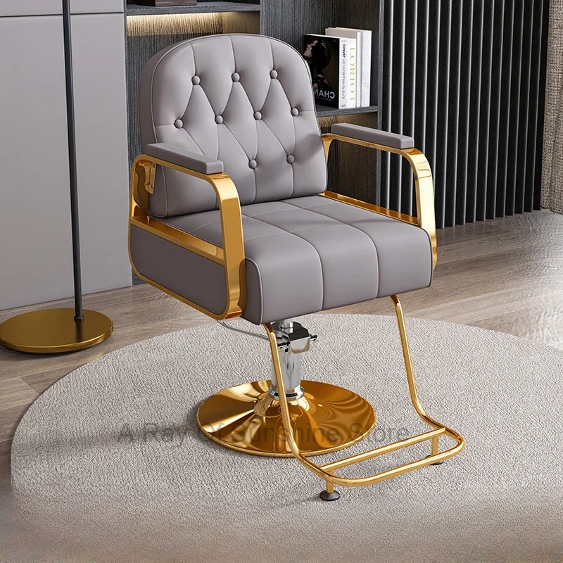 Hairdressing Spa Barber Chairs Swivel Ergonomic Beauty Professional Barber Chairs Barbershop Luxury Silla Salon Furniture MR50BC