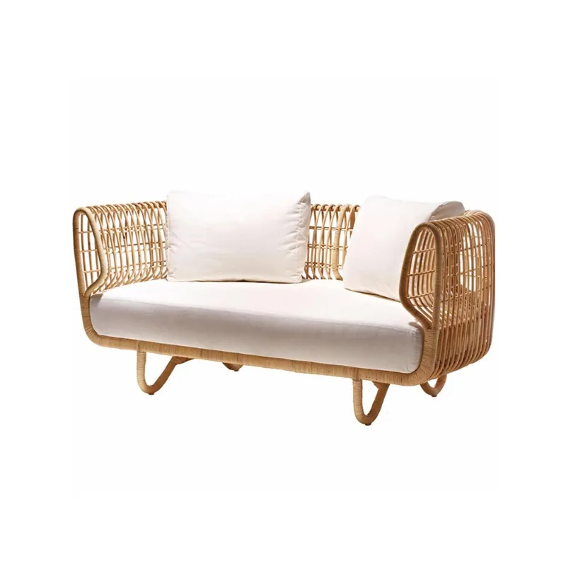 Outdoor woven rattan chair sofa coffee table table and chair combination, balcony furniture
