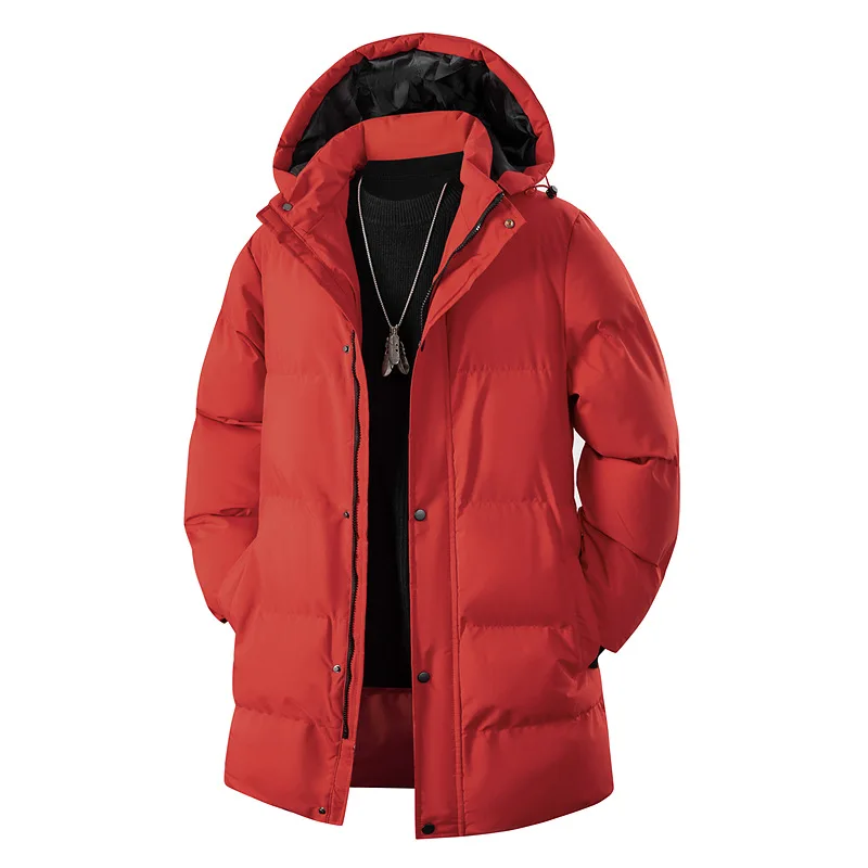 

Men Casual Warm Padded Windbreak Outerwear Winter Parkas Male Long Parkas Plus Size 8xl 7xl 6xl Men Thick Warm Jacket Parkas