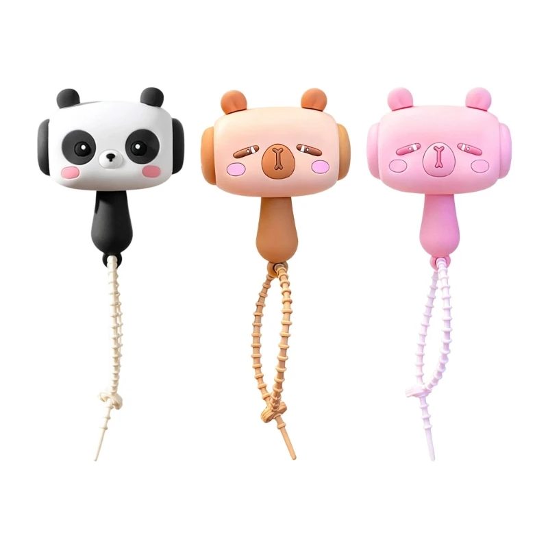 Interactive Capybaras Shaker Keychain Silicone PVC Noise Maker Kids Toy Backpack Charm Gift For Birthdays