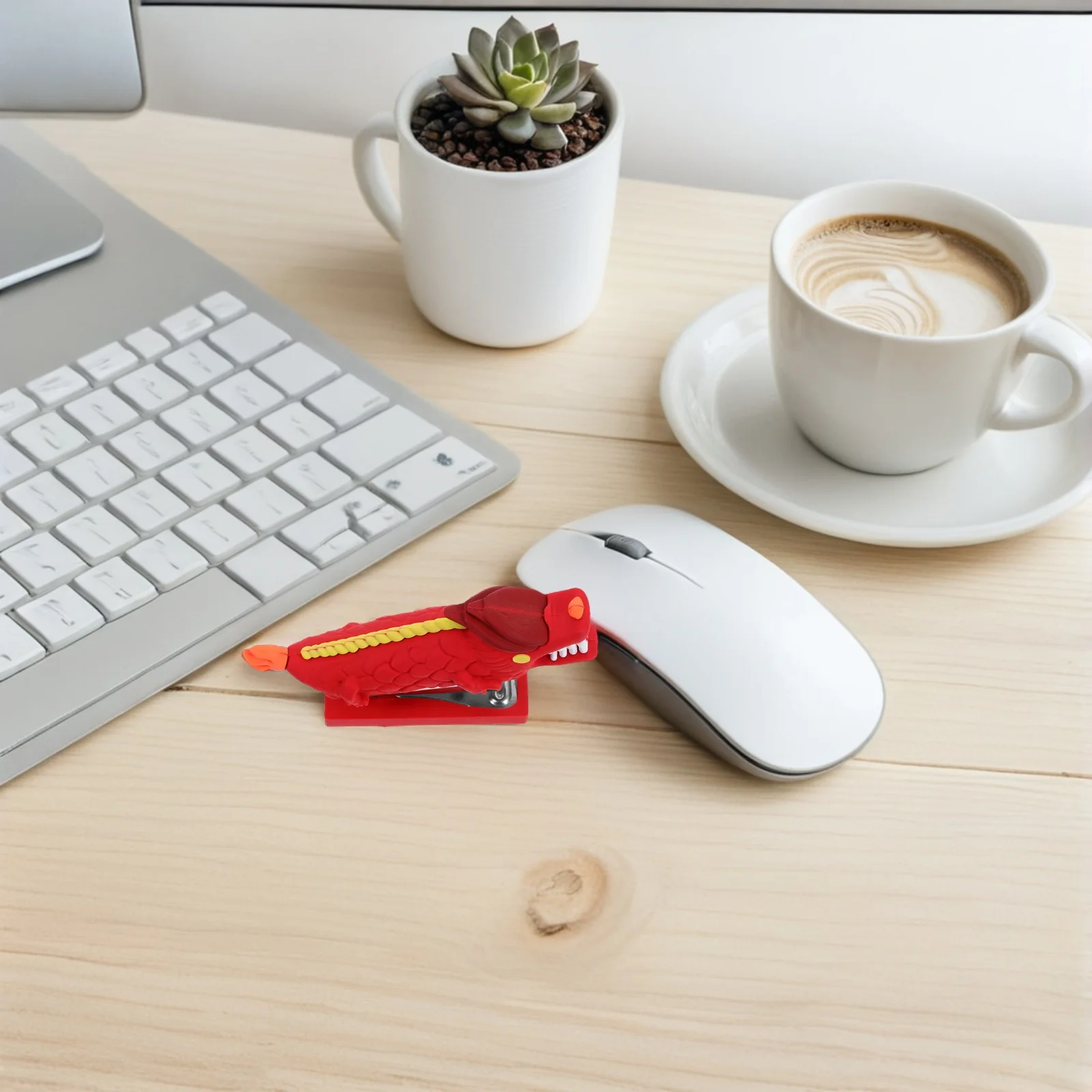 

Small Dragon Stapler Cute Stainless Steel Manual Stapler for Desk Stationery Office Home Use Compact Design for Papers Documents