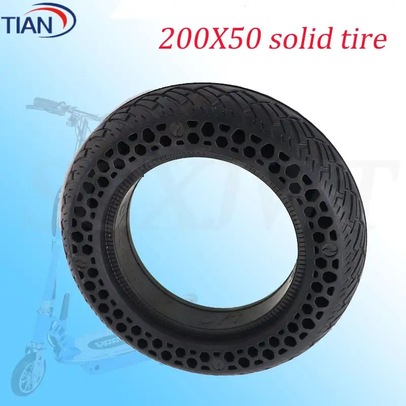 

8-дюймовые сплошные шины 200x50, подходящие для сплошных шин на электросамокатах.