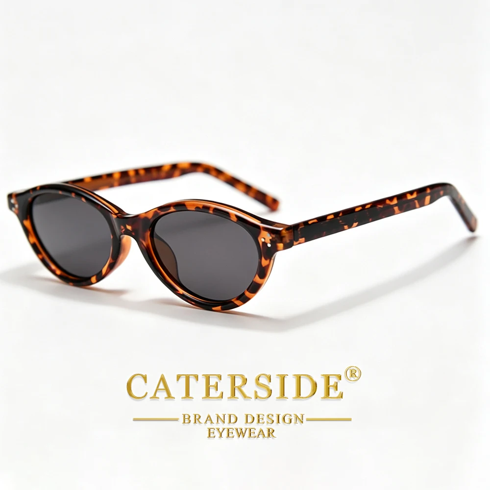 CATERSIDE Neue Modische Polarisierte Sonnenbrille für Herren, Tr-90 Ovale Sonnenbrille für Damen, Outdoor- und Reisebrille im Cat-Eye-Stil, UV400-Schutz – Detail 3