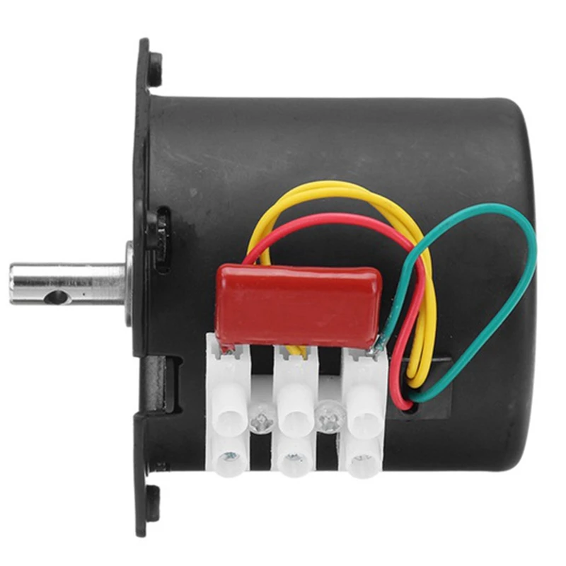ABKS-68KTYZ Mini Permanent Magnetic Synchronism Motor 220V 28W 68-KTYZ AC Gear Reducer Moter No Bracket