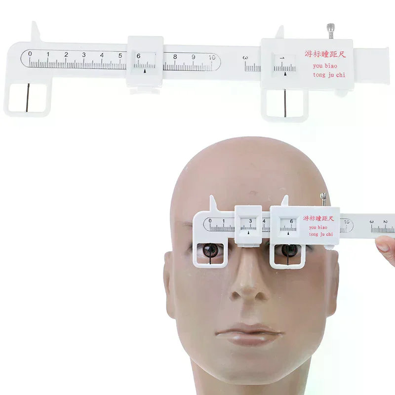1x Measure Optical Vernier Pd Ruler Pupil Distance Meter Eye Ophthalmic Tool Home Use Daily Essential High Quality