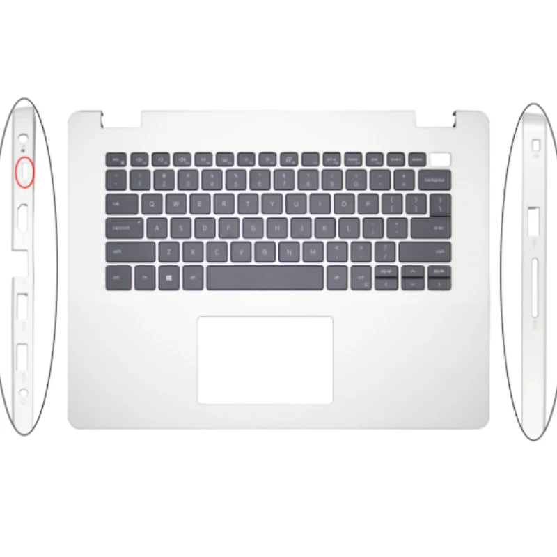 New Case Russian/Brazil/Spanish/Latin/US Keyboard With Palmrest Upper Cover For Dell Vostro 3400 3405 V3400 0CX6T3 With Type-C