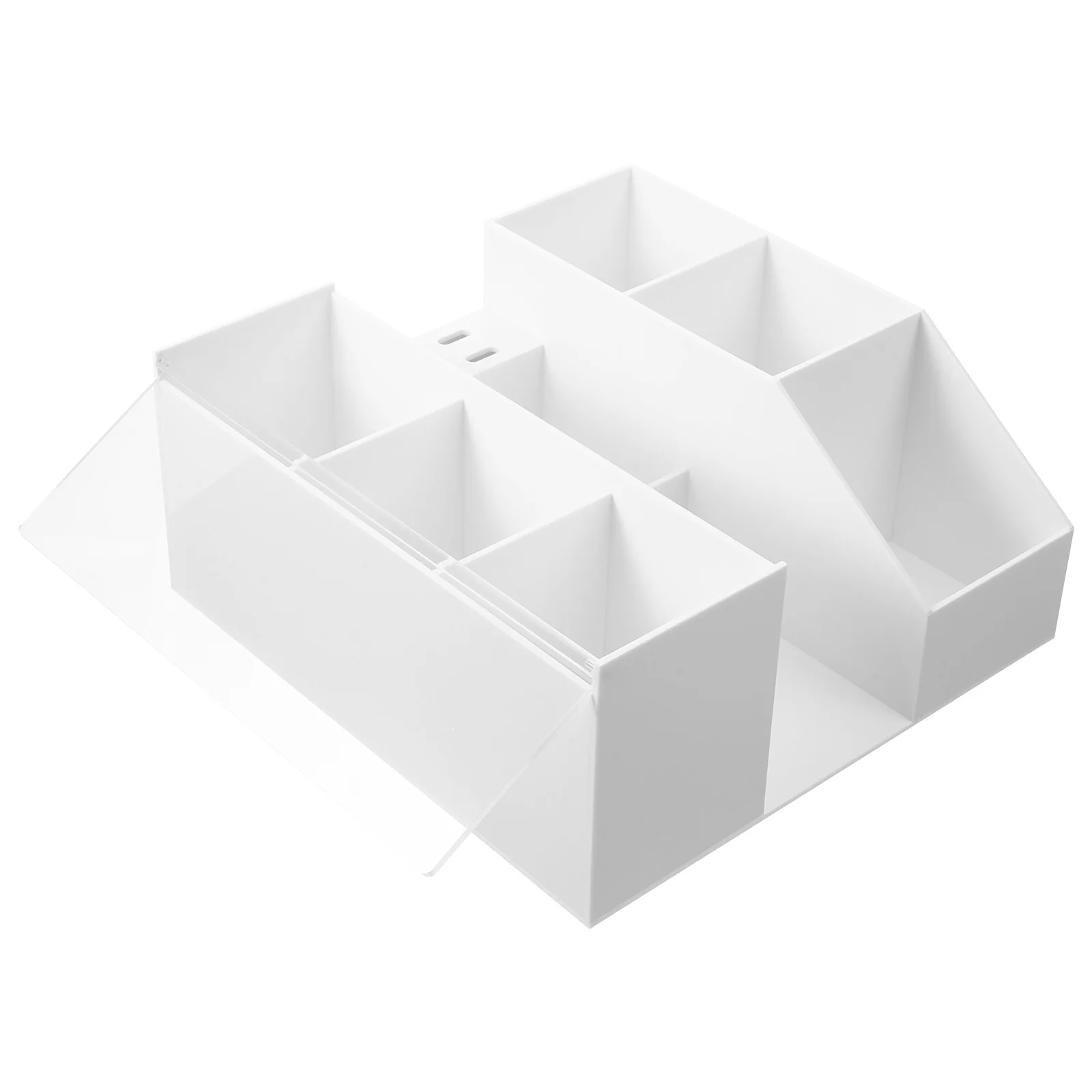 Acrylic Eyelash Tools Storage Box Desktop Organizer Lash Tweezers Holder Tools Stand Makeup Storage Holder for Salon