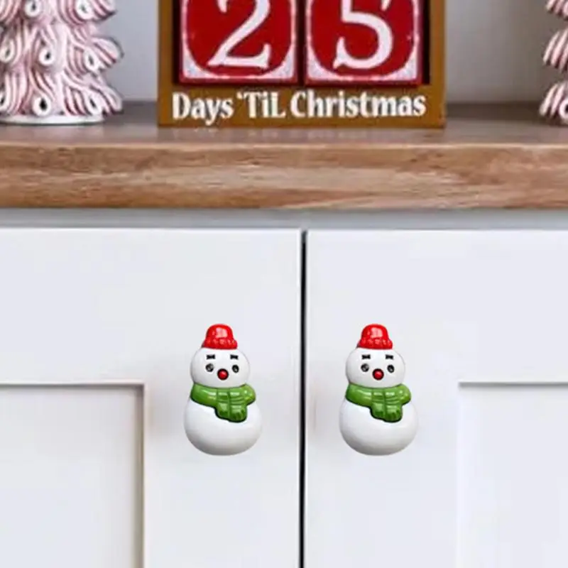 Christmas Knob Covers Christmas Snowman Kitchen Cabinet Knob Covers Decorative Cabinet Pull Handles Covers Furniture Decorative