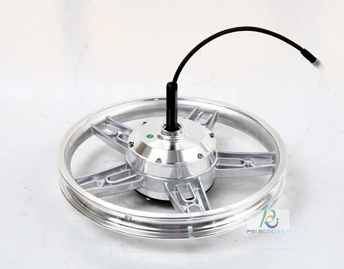 16 inch tyre single axle brushless and toothless integrated scooter hub motor wheel phub-16tc