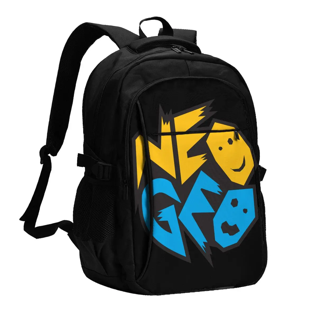 Neo Geo Pro Gear Spec Logo Usb Backpacks Fashion Tote Travel Hiking Usb Port Notebook Bags