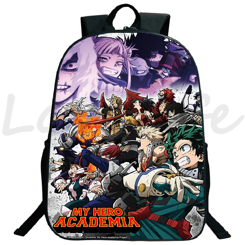 Anime My Hero Academia Deku Cartoon Backpack Girls Boys Bookbag Boku no Hero Academia School Bag Teenager Travel Laptop Rucksack