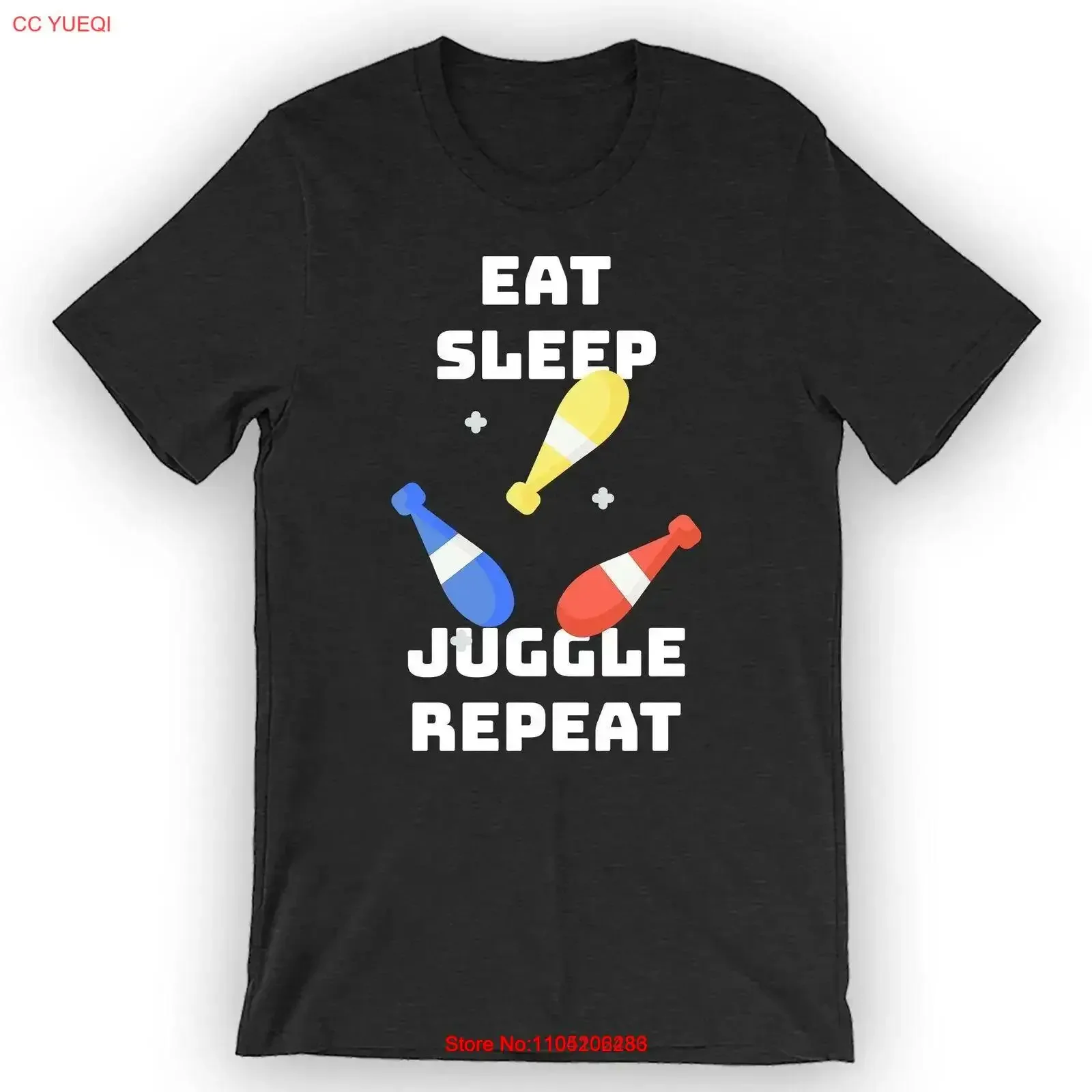 

Футболка Eat Sleep Juggle Repeat Juggler винтажная стираная универсальная мягкая растянутая дизайнерская одежда Стильная удобная