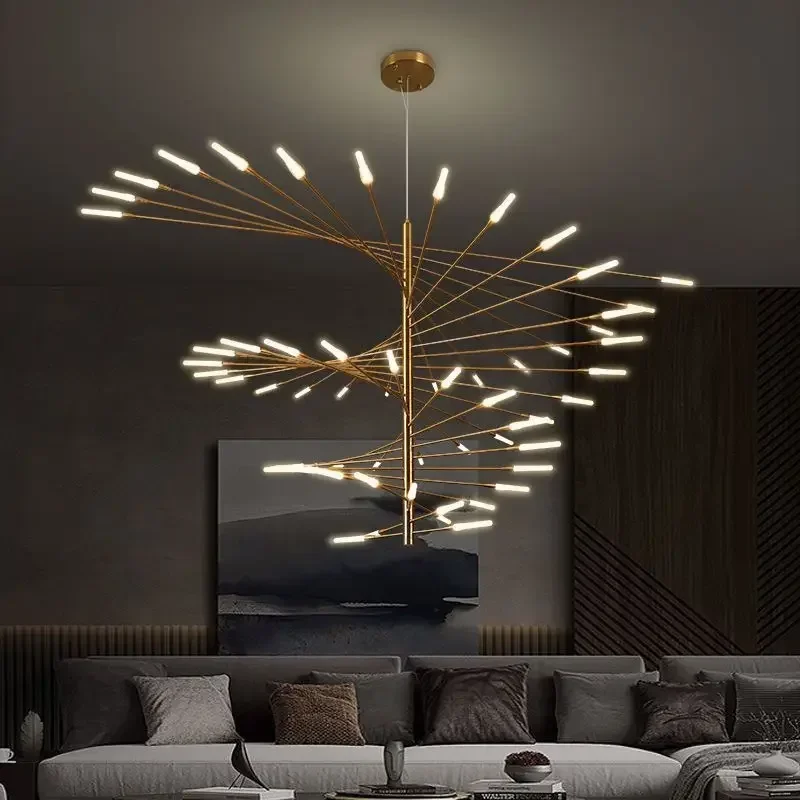 

Modern Creative Fireworks Led Chandelier Living Dining Room Pendant Lights Indoor Lighting Bedroom Hanging Lamp Lustre Fixtures