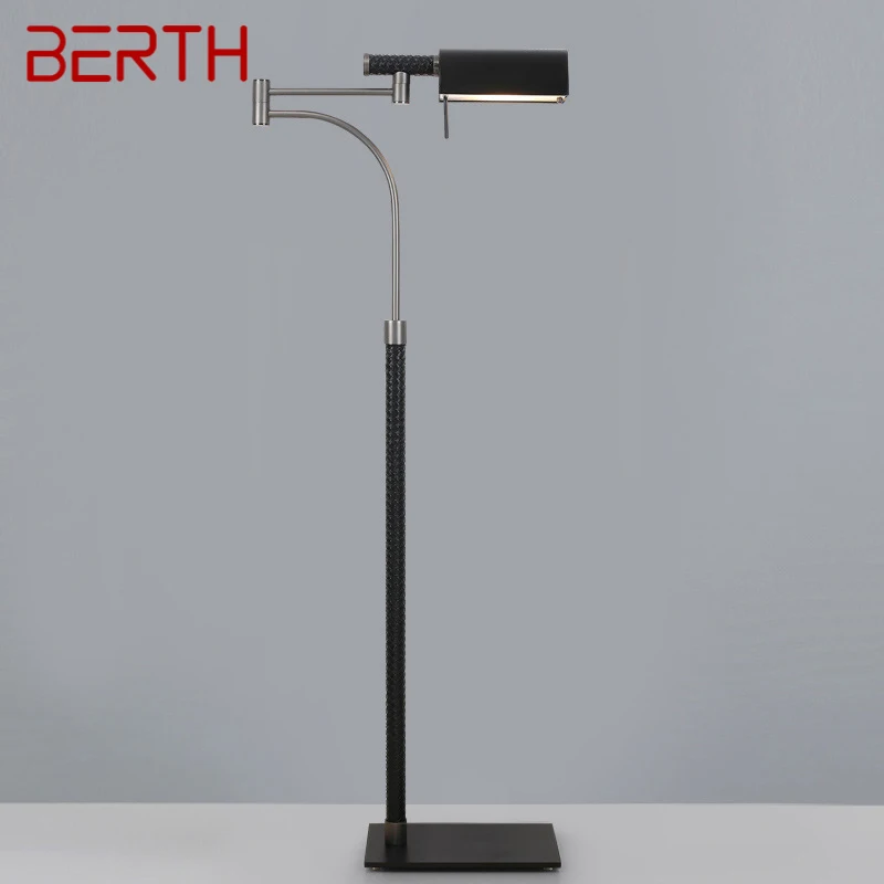 BERTH 북유럽 플로어 램프, 패셔너블한 모던 패밀리 거실 침실 LED 장식 스탠딩 조명