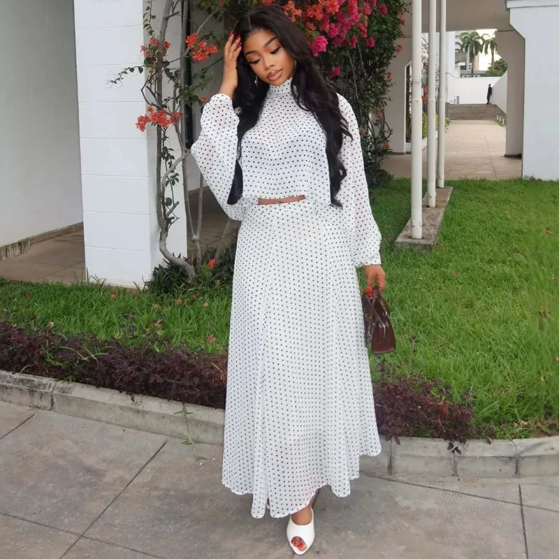 African Women Polka Dot Chiffo - Fly Line review and price