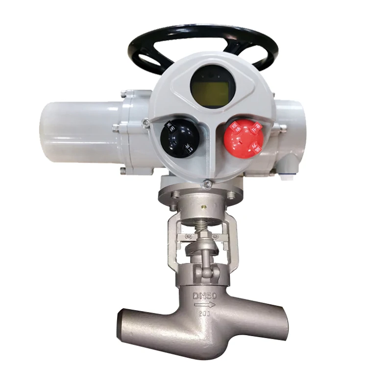 

Hot Seal High Temperature High Pressure Welding Stainless Steel Motorized Globe Valve for Steam