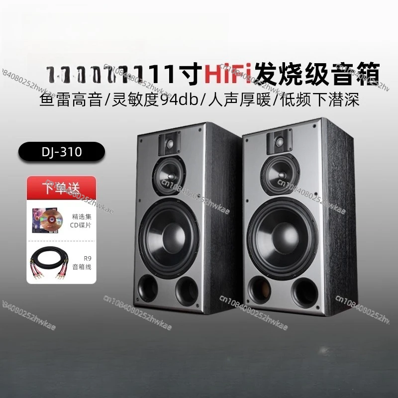 

DJ310 Bookshelf Speaker 10 Inch Three-way Frequency Audiophile High Fidelity HiFi Passive Audio