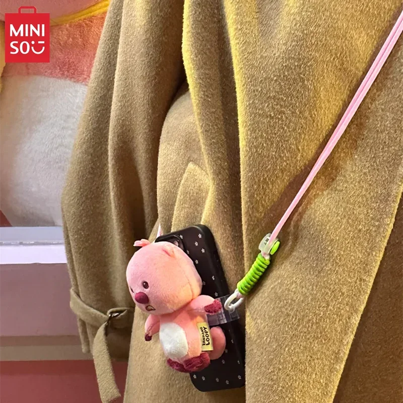 

MINISO LOOPY серии мобильный телефон задняя клипса кукла кулон милая переодевание бобра декоративная игрушка детский подарок на день рождения