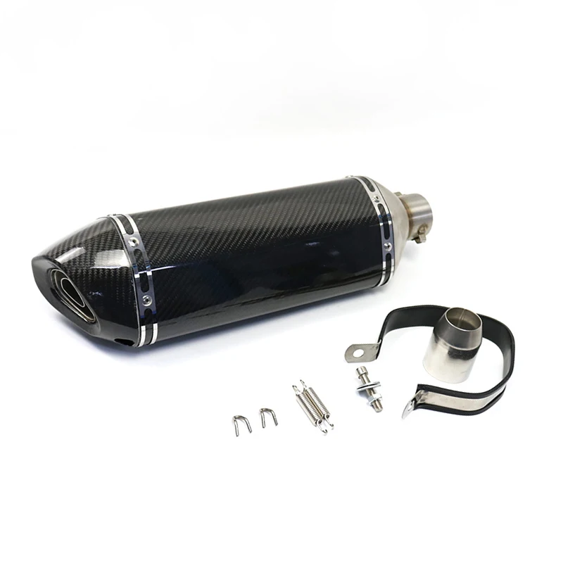 Carbon Fiber Exhaust Pipe Right Left Side Muffler DB Killer for Gsxr 750 Kawasaki Z1000 1290 500