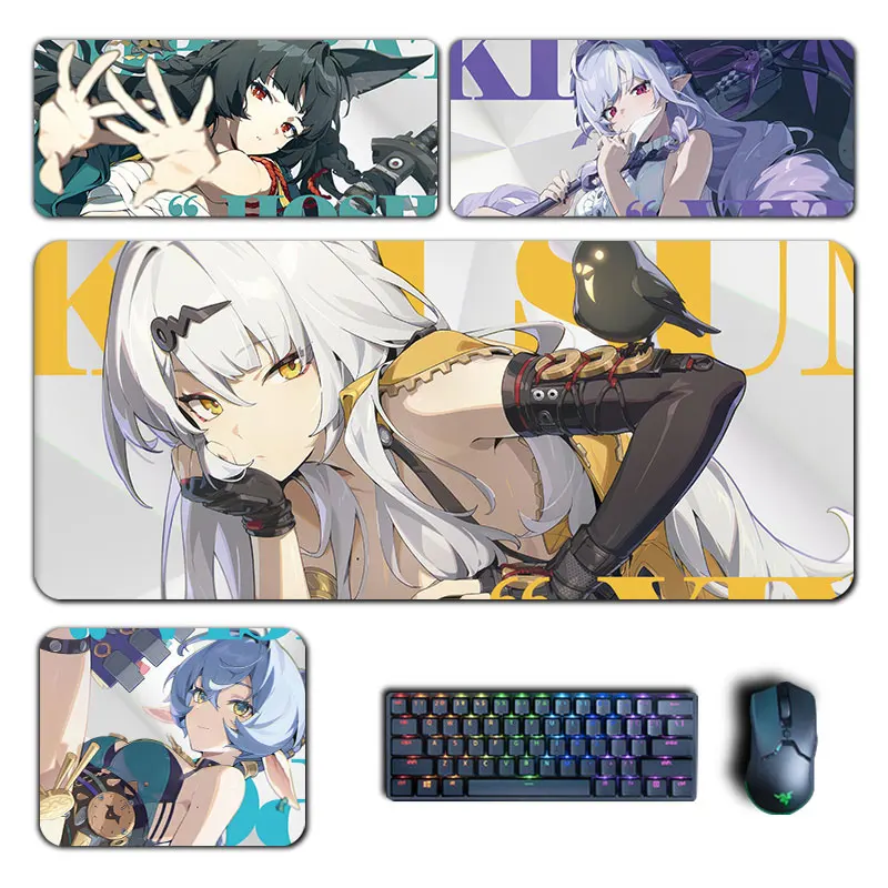 

Коврик для мыши Zenless Zone Zero, аниме Lucia Elowen Yixuan Vivian, коврик для мыши, компьютерный коврик для клавиатуры в стиле манга, игровые аксессуары, настольный коврик