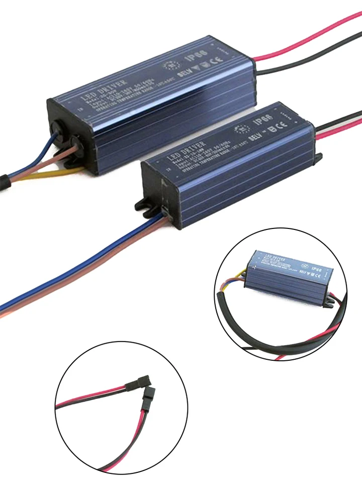 Buachois Alimentation LED Étanché IP67 - Transformateur 90-250V AC Vers 12V DC 30W, Pour Bande LED Extérieur Et Projet Éclairage