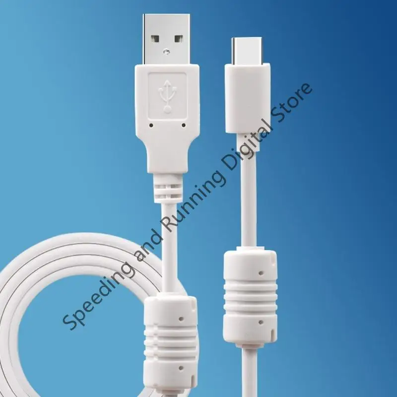 100-200cm USB to Type-C Data Cable Dual Ring Anti-interference Wire For Camera Hard Drive