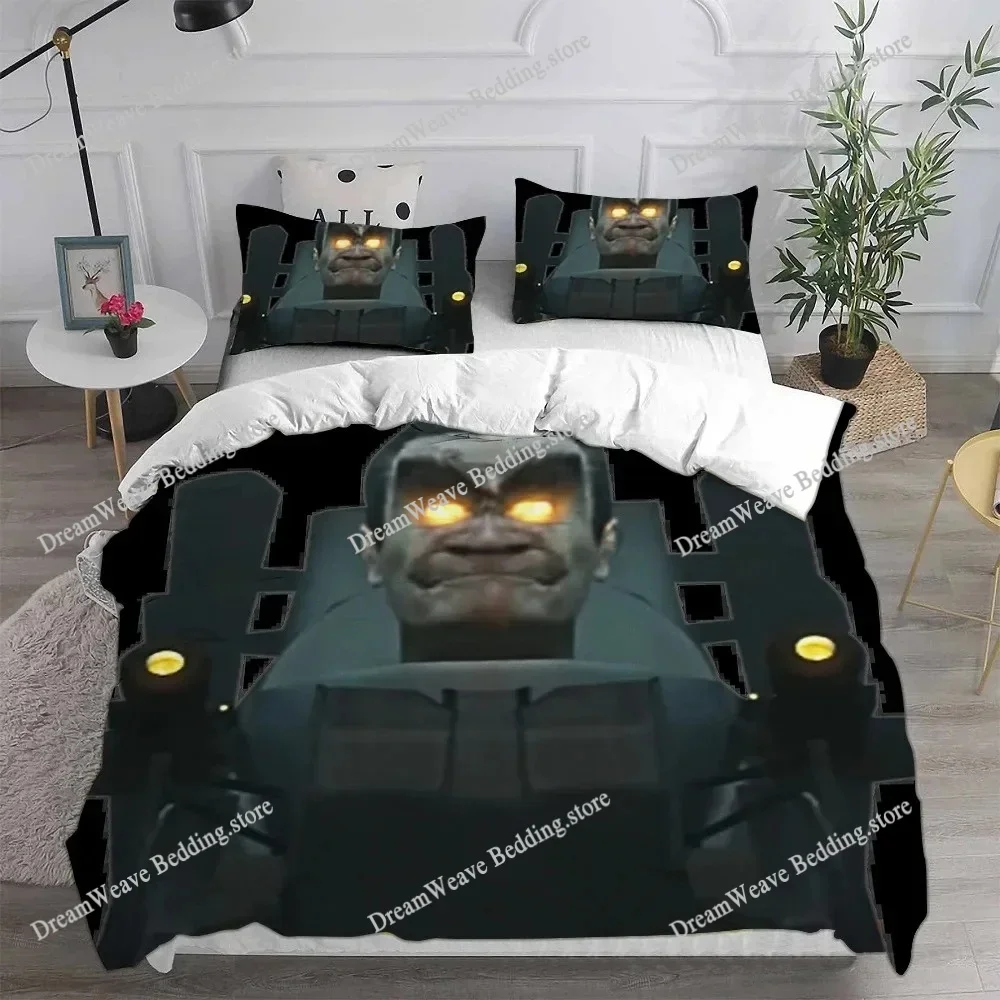 Exquisite Game Skibidi Toilet Arale Bedding Set Duvet Cover Comforter Bed Adult Youth Kids Girls Boys Birthday Gift963963 3