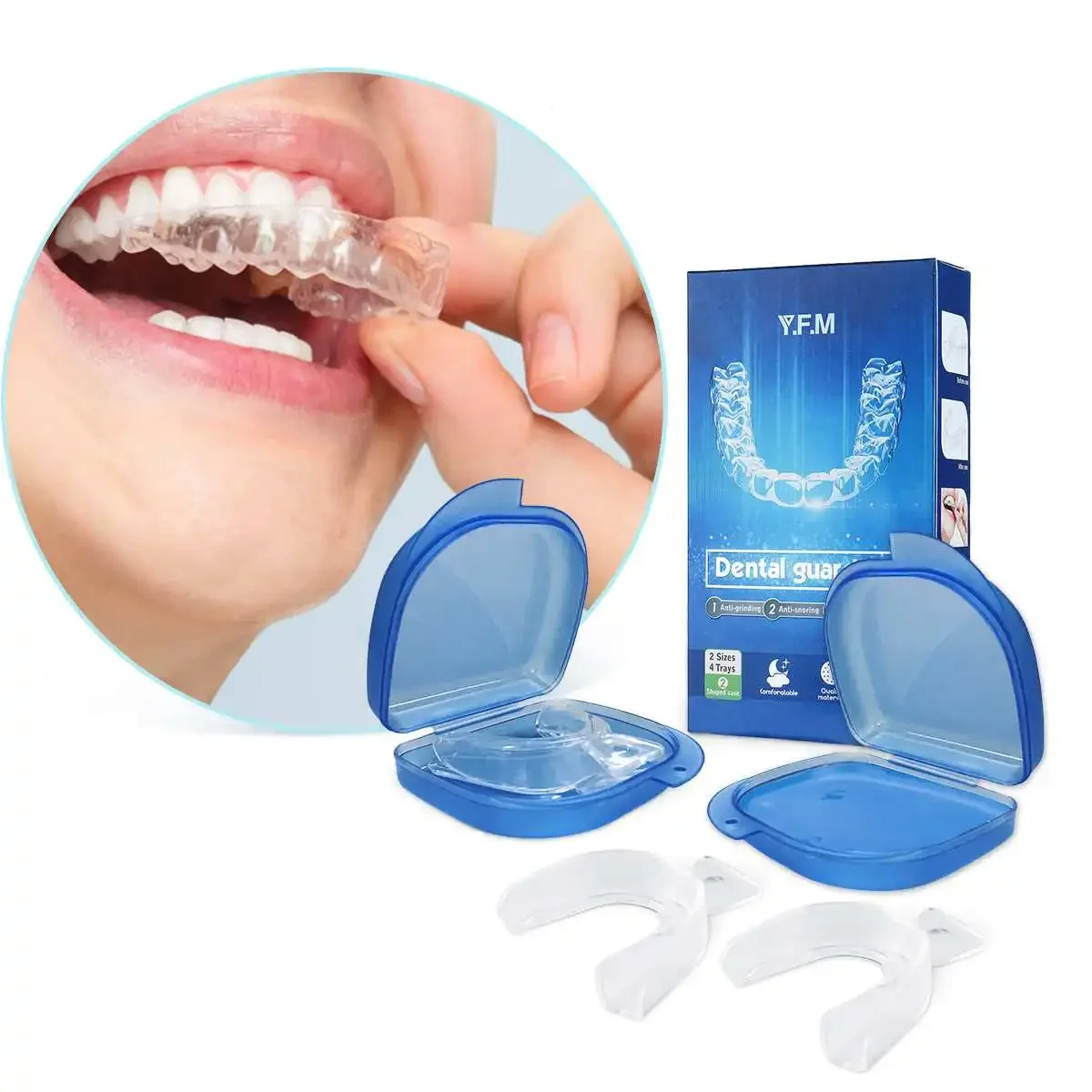 Small Thermoplastic Dental Tray Set Appliance Anti-brushing for Bruxism Grinding Anti-snoring Teeth Whitening Boxing Protection